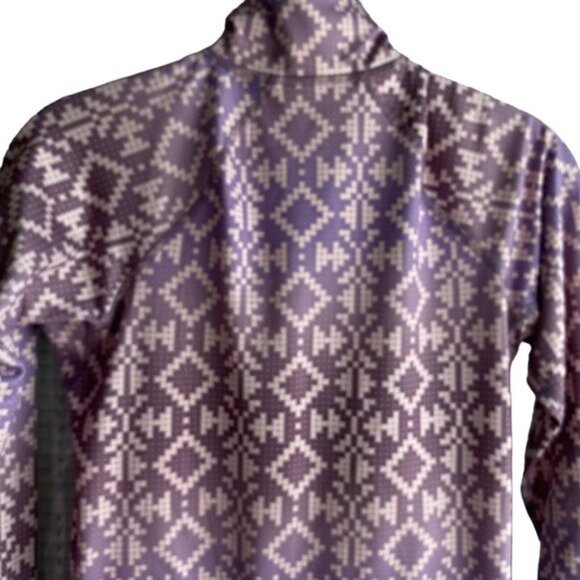 Nike Pro Women's Track Jacket Size S Half Zip Athletic  Purple Pink Thumb Holes - Picture 9 of 15